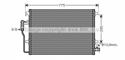 AVA QUALITY COOLING vw5277d -  Конденсатор, кондиционер